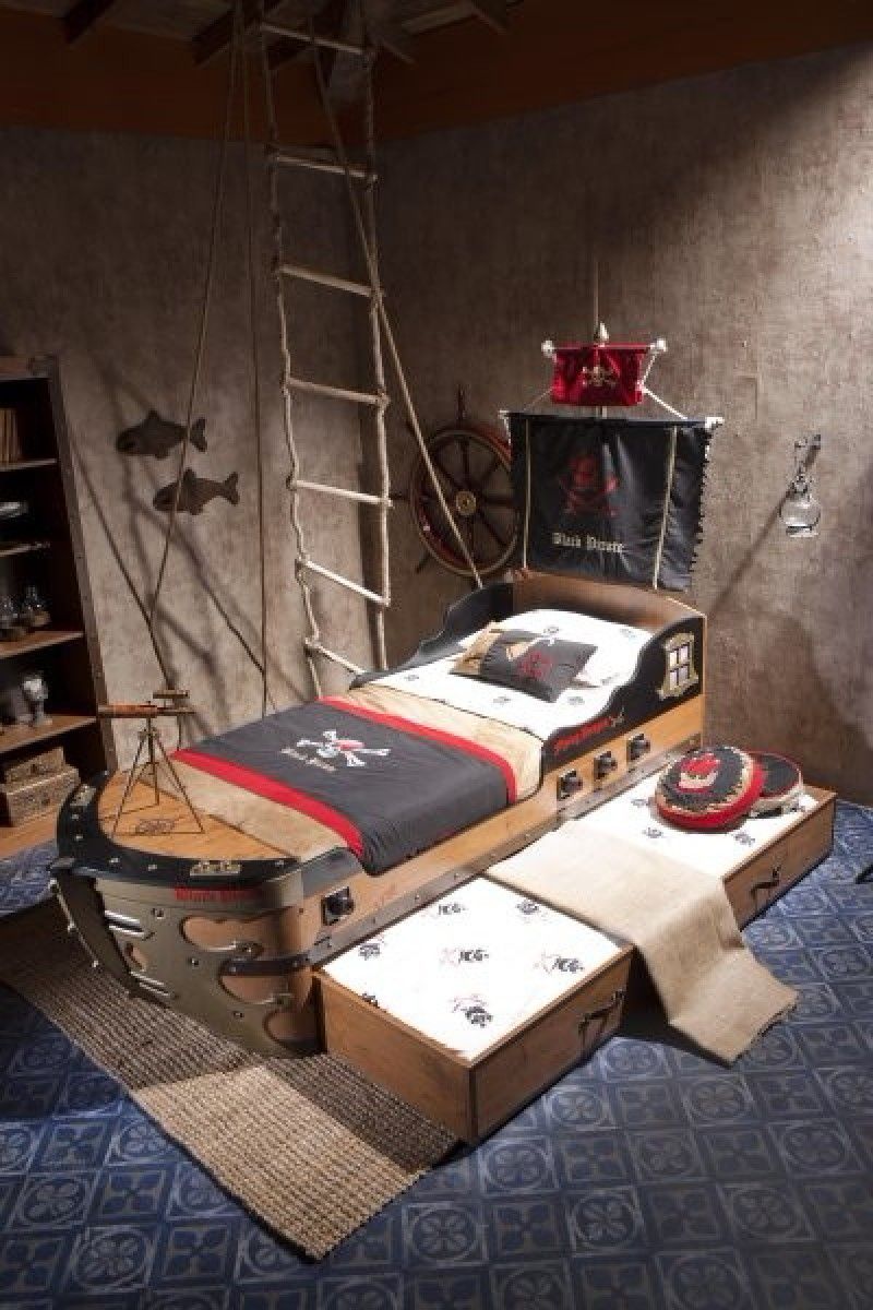 пиратская кровать для мальчика